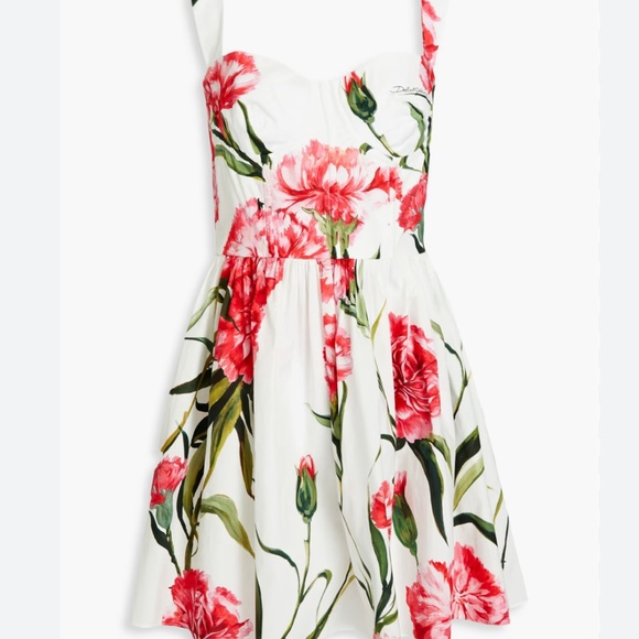 Floral Print Sweetheart Mini Dress size SMALL - Picture 3 of 10